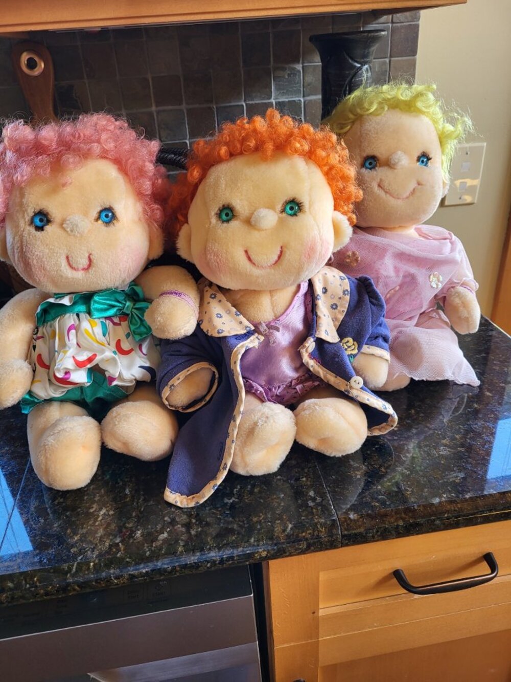 3 Hugga Bunch Dolls by Kenner in 1985 - First time offered!!